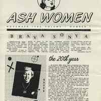          enclosure 2: offprint of ASH Women, Vol. 1, No. 1, November 1982
   