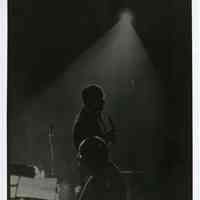 Sinatra photo: Frank Sinatra performing at the Sands Hotel with Count Basie, Las Vegas, Jan.-Feb., 1966.