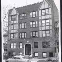 B&W photo of apartment building at 80-82 Lexington Avenue, Jersey City.