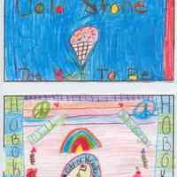 Artwork, 5, by Hoboken school children for postcard class project & Kids Map Hoboken project, ca. 2005-2006.