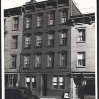 B+W photo of 411 Bloomfield St., Hoboken, NJ. Not dated