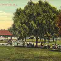 Postcard: Lafayette Park, Jersey City, NJ