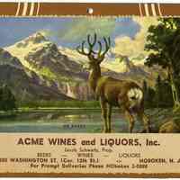 Guide, drink & entertaining, from Acme Wines and Liquors, Inc., 1200 Washington St., Hoboken, N.J. N.d. , ca. 1940s.