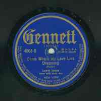 Record: Come Where My Love Lies Dreaming. By Stephen Foster. Lewis James, tenor .