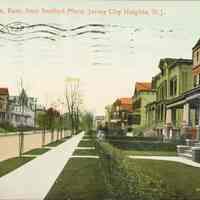 Postcard: Sherman Place, Jersey City, NJ