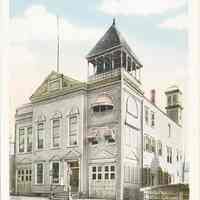 Postcard: Town Hall, Guttenberg, NJ