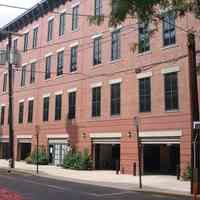 Digital images, 3, of exterior of robotic parking garage, 916 Garden St., Hoboken, August 8, 2004.