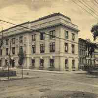 Postcard: Library, Jersey City, NJ