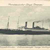 Postcard: Ship "George Washington", Hoboken, NJ