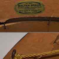          detail back: framer's label; original screw-eye hanger
   