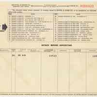 Check stub for invoice payment: Keuffel & Esser Co., Hoboken, N.J., December 6, 1961.