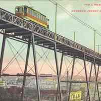 Postcard: Trolley, Hoboken, NJ