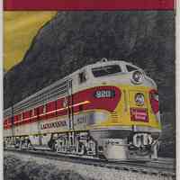 Timetable: Lackawanna Railroad, The Route of Phoebe Snow. Time Tables. Oct. 28, 1956.