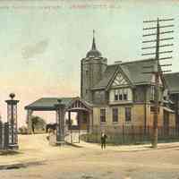 Postcard: Roman Catholic Cemetery, Jersey City, NJ