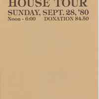 Poster and guide for Hoboken House Tour, 1980.