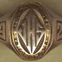 Class of 1926 ring, Joseph F. Brandt Junior High School, Hoboken, belonging to Mildred Marion "Molly" Pescatore of Hoboken.