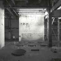 Digital image of B+W photo of former Maxwell House Coffee plant interior, Process Building, 2nd floor, Hoboken, 2003.