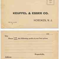          postcard, front and back
   