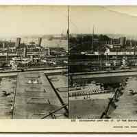 Stereoview [Keystone Junior]: 352 At the Docks, Hoboken, N.J. Keystone View Co. N.d., ca. 1920-1930.