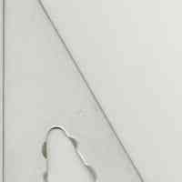 Triangle, Luxylite 30-60-degrees 6" drawing triangle 1851-6 made by Keuffel & Esser, N.Y.-Hoboken, n.d., ca. 1950-1960.