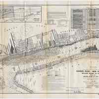 Map: Hudson River, New York Harbor; Bedloes Island to Fort Lee. Sheet 1 of 2. From surveys of 1911-12; issued March 4, 1912.