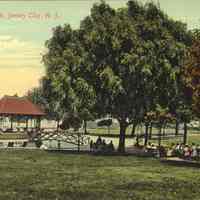 Postcard: Lafayette Park, Jersey City, NJ