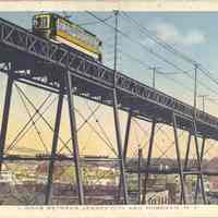 Postcard: Trolley, Hoboken, NJ