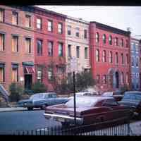 Color slide of a street and buildings.