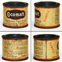 Can: Cocomalt. Malted Food Drink. 1 oz. Sample. Made by R.B. Davis Co., Hoboken. N.d., ca. 1928-1932.