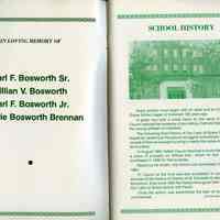          inside front cover + pg [1] School History
   