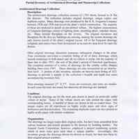 Maxwell House Site: Partial Inventory of Architectural Drawings and Manuscript Collections, July, 2004.