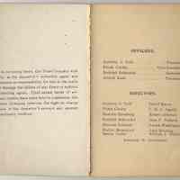          front matter, inside front cover - conditions; pg [1] officers, directors
   