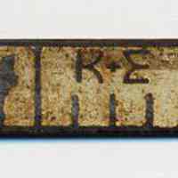          detail tape markings in first foot with K&E mark
   