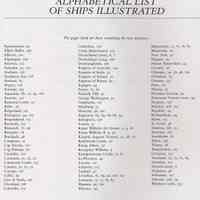          pg 147, list of ships illus.
   