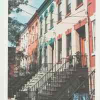 Gallagher Postcard: #12. Colorful Rowhouses on 11th St. & Park Ave. Photo by Brian Gallagher.
