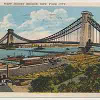 Postcard: West Jersey Bridge, New York City. Postmarked Aug. 5, 1930.