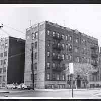B&W photo of apartment building at 1855 John F. Kennedy Boulevard, Jersey City.