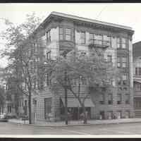 B&W photo of mixed-use apartment building at 415-417 Summer Avenue, Newark.