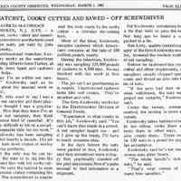          reference image: article, Warren County Observer, March 1, 1961
   