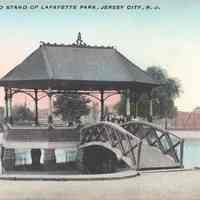 Postcard: Lafayette Park, Jersey City, NJ