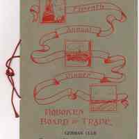 Program: Eleventh Annual Dinner, Hoboken Board of Trade. German Club. Apr. 15, 1915.