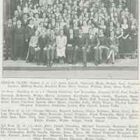 B+W group photo of the Demarest High School June Class of 1932, Hoboken, 1932.