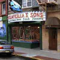 Digital image of painting "309 First Street, Joseph Apicella & Sons" by Frank Hanavan, Hoboken, painted 2002.