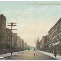Postcard: Hudson St. Looking South, Hoboken, N.J. Postmarked Hoboken June 25, 1910.