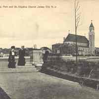 Postcard: St. Aloysius Church, Jersey City, NJ