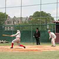 Color photos, 29, of re-creation baseball game: Hoboken 9 vs Flemington Neshanocks, S.I.T., Hoboken, June 18, 2011.