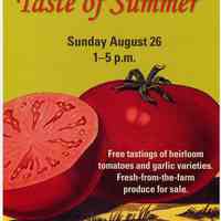 Poster: 11th Annual Taste of Summer. (Hoboken Historical Museum) Aug. 26, 2012.