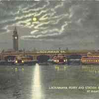 Postcard: Ferry, Hoboken, NJ