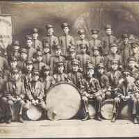 Digital image of photo of the Hoboken Playgrounds Field Band, Hoboken, 1917.
