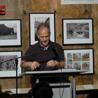 Color photos, 6, Anthony DePalma lecture for Hoboken in the 1970s, HHM, Hoboken, June 10, 2007.